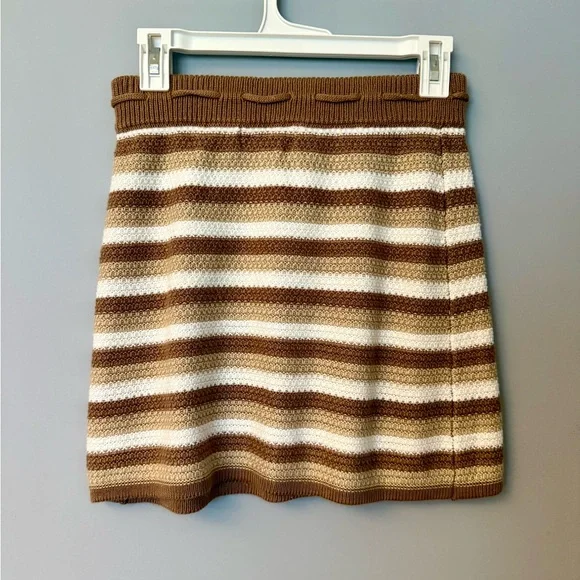 Madden NYC Knit 2-Piece Crop Top & Skirt Set Women’s Junior Crochet Boho Y2K - Picture 8 of 11